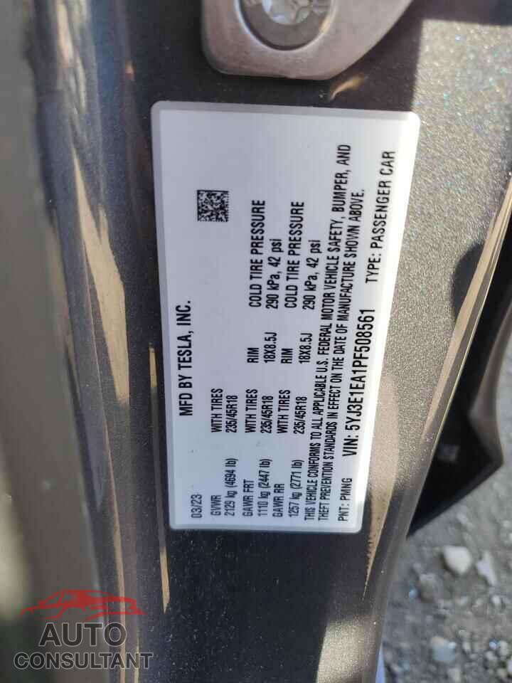 TESLA MODEL 3 2023 - 5YJ3E1EA1PF508561