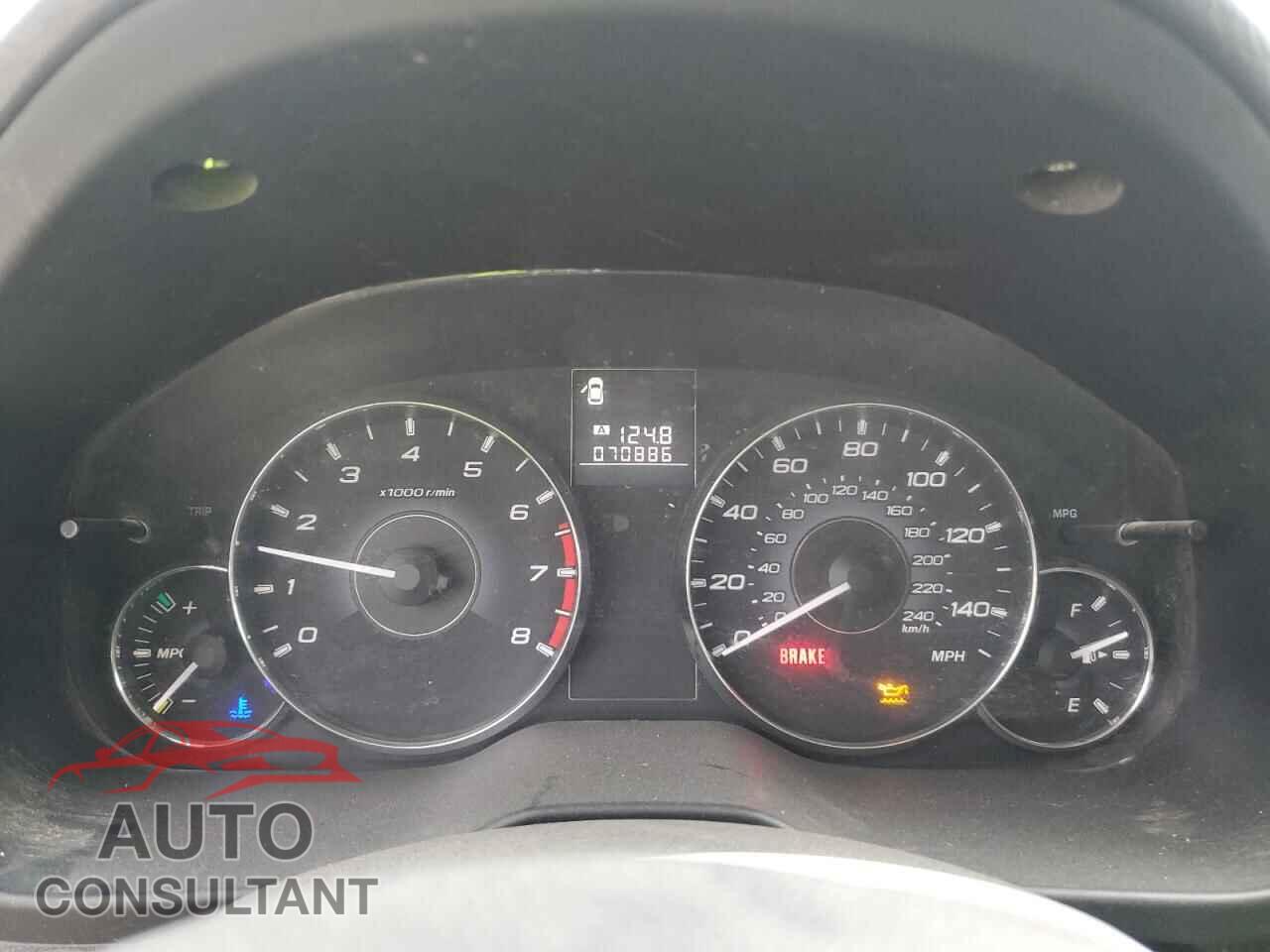 SUBARU OUTBACK 2012 - 4S4BRCCC0C1244652