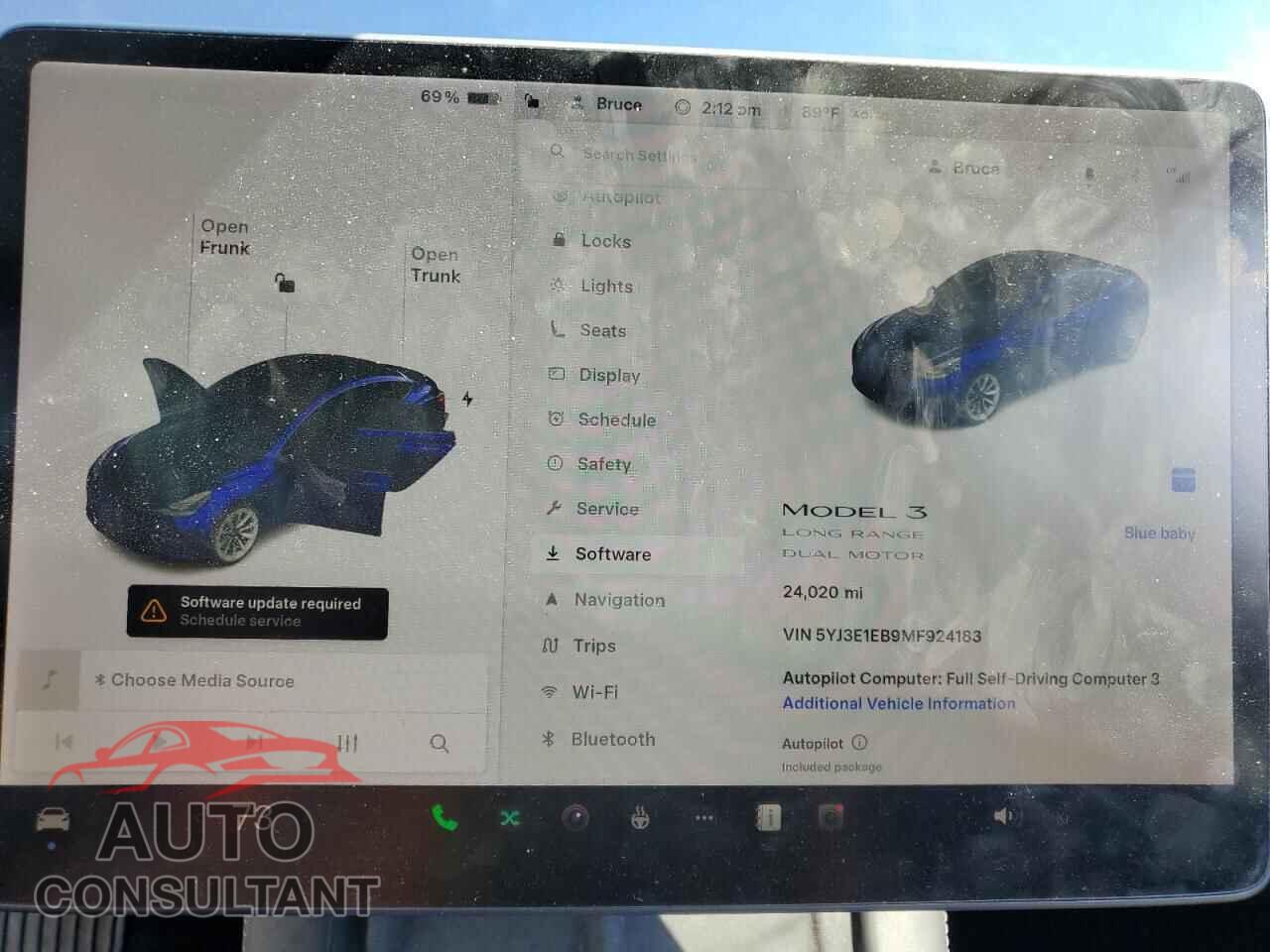 TESLA MODEL 3 2021 - 5YJ3E1EB9MF924183