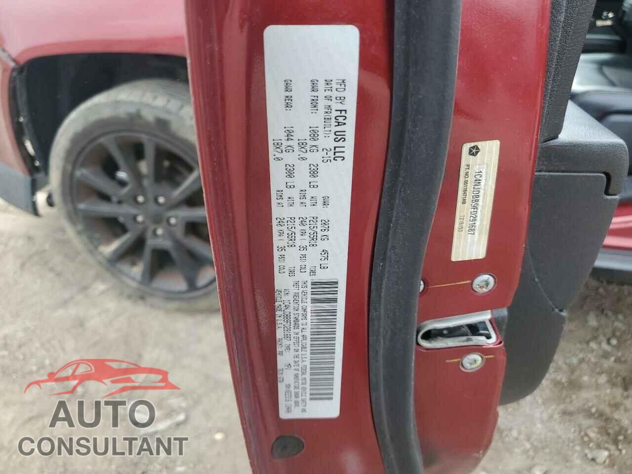 JEEP COMPASS 2015 - 1C4NJDBB9FD291687