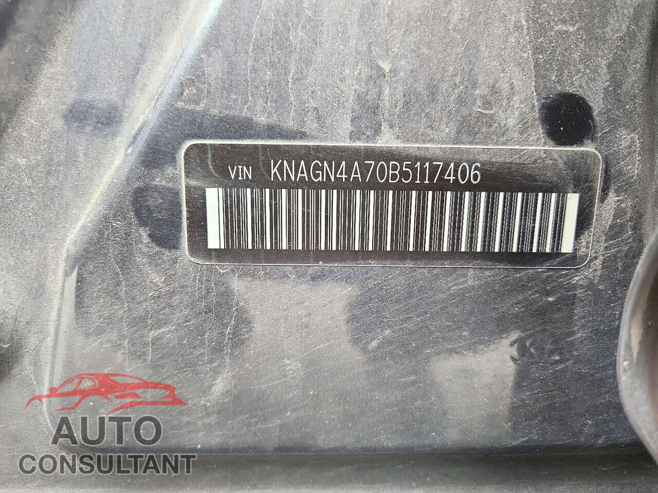 KIA OPTIMA 2011 - KNAGN4A70B5117406