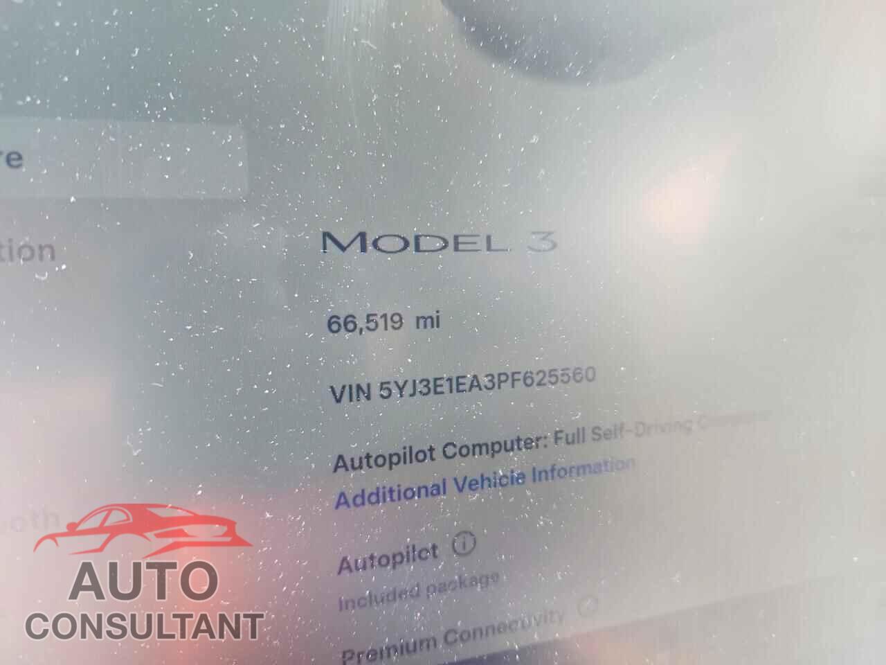TESLA MODEL 3 2023 - 5YJ3E1EA3PF625560