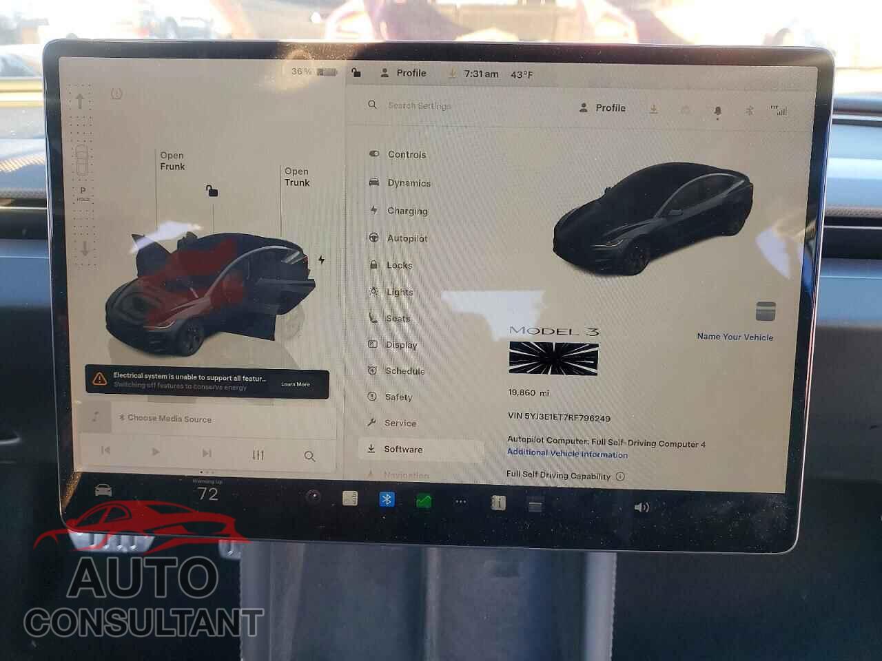 TESLA MODEL 3 2024 - 5YJ3E1ET7RF796249