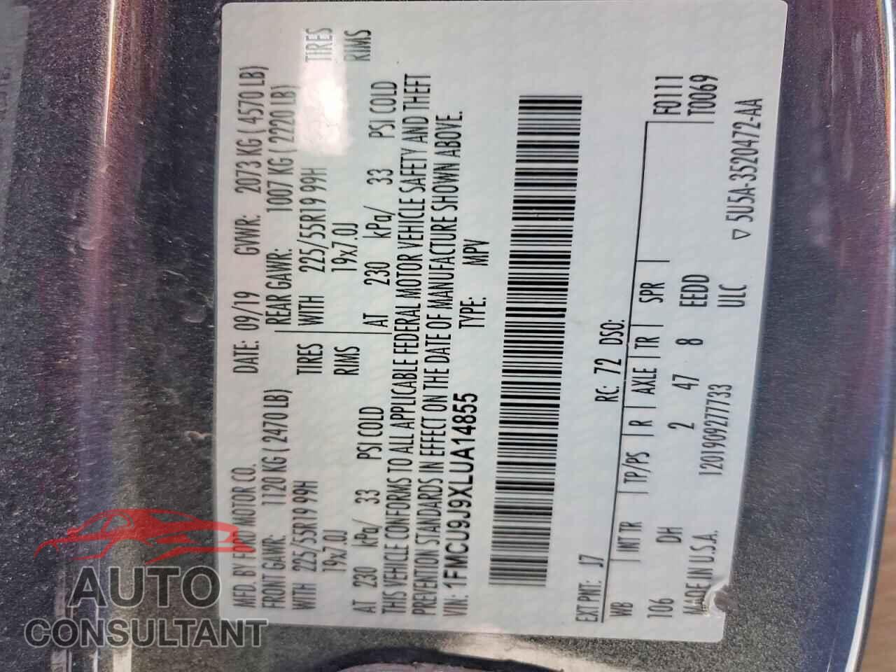 FORD ESCAPE 2020 - 1FMCU9J9XLUA14855