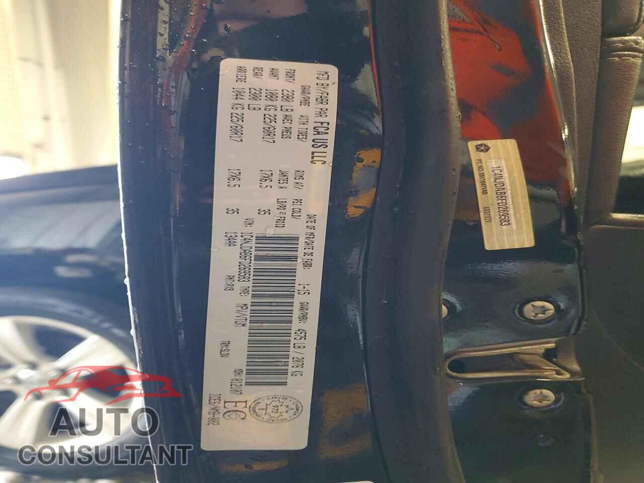 JEEP COMPASS 2015 - 1C4NJDAB6FD269583