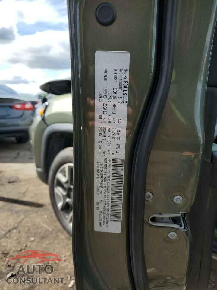 JEEP COMPASS 2017 - 3C4NJDDB6HT646843