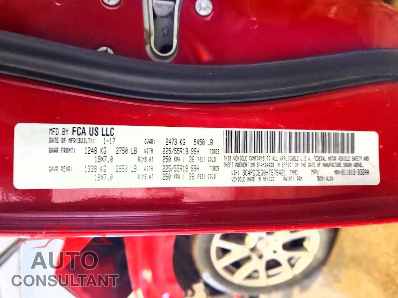 DODGE JOURNEY 2017 - 3C4PDCEG0HT579421
