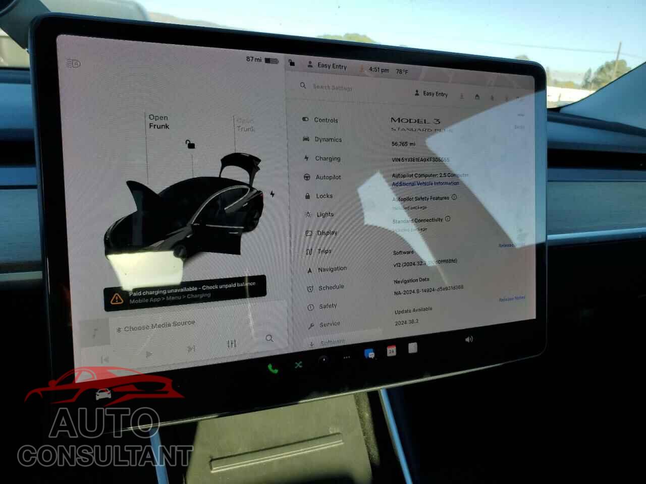 TESLA MODEL 3 2019 - 5YJ3E1EA9KF305555
