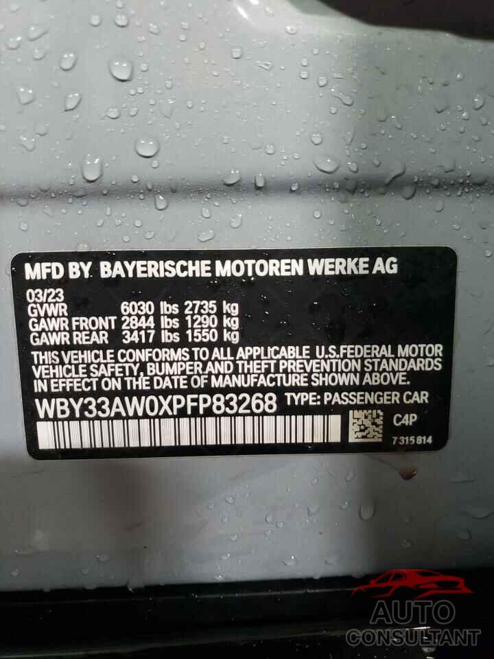 BMW I4 M50 2023 - WBY33AW0XPFP83268