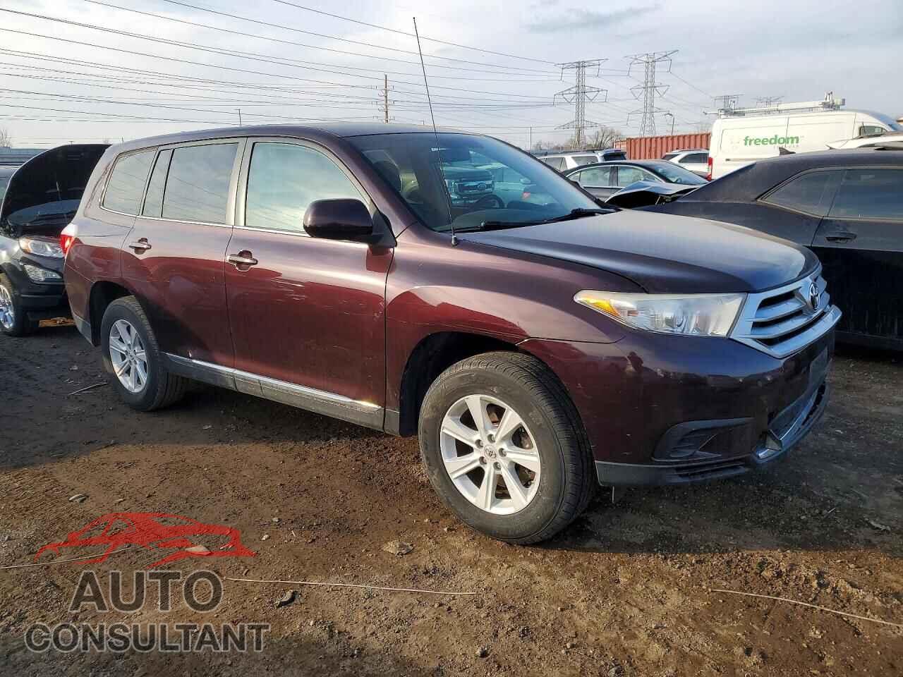 TOYOTA HIGHLANDER 2012 - 5TDBK3EH4CS139293