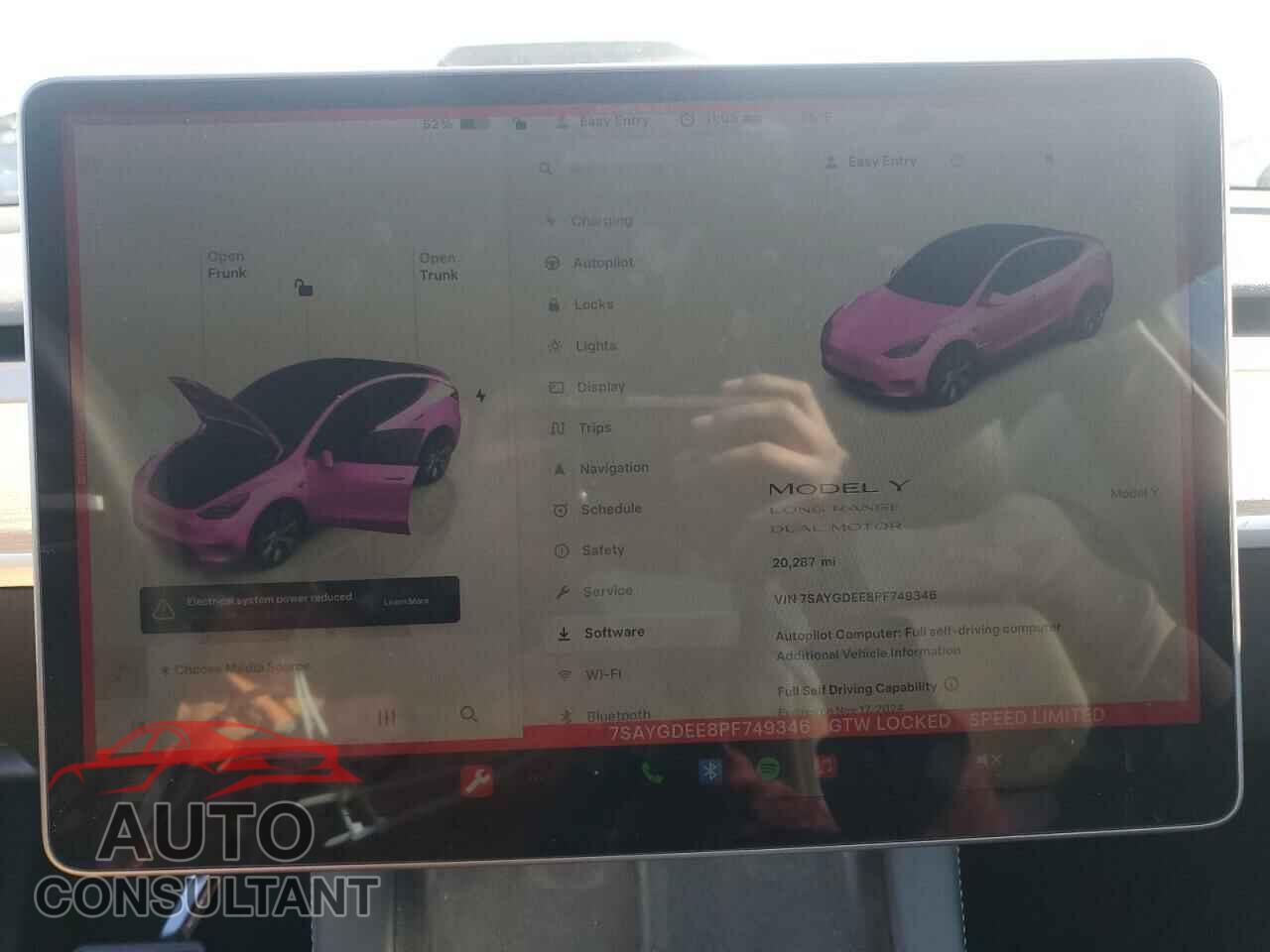 TESLA MODEL Y 2023 - 7SAYGDEE8PF749346