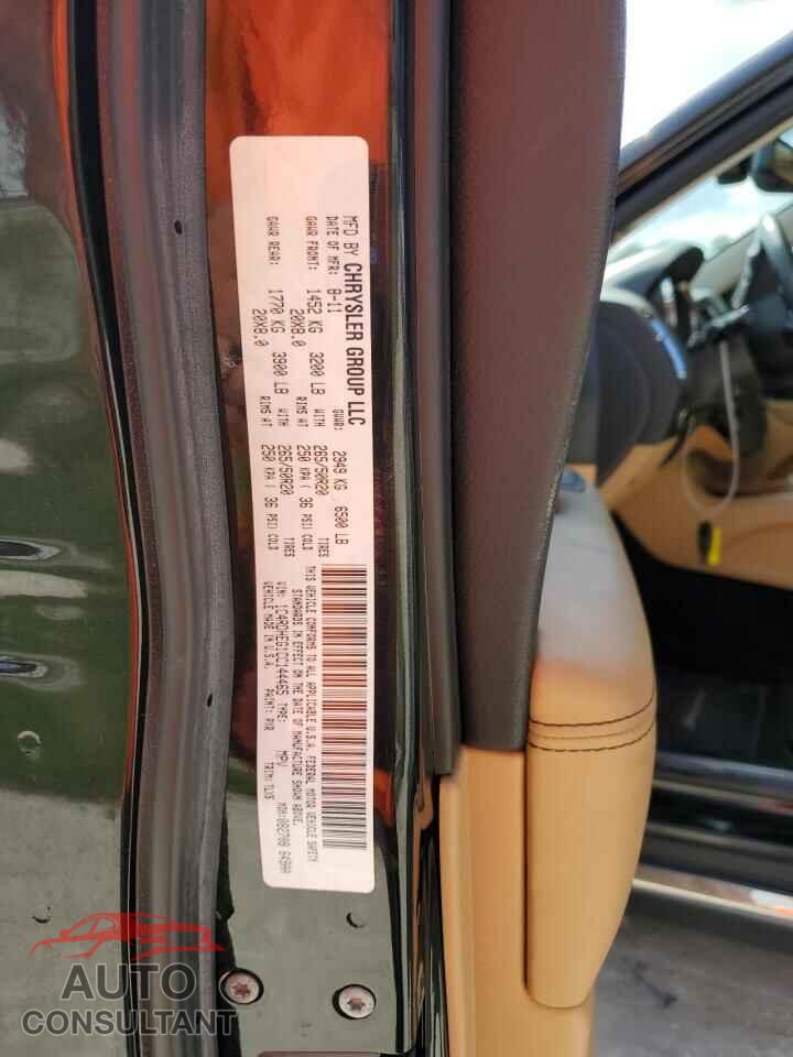 DODGE DURANGO 2012 - 1C4RDHEG1CC144465