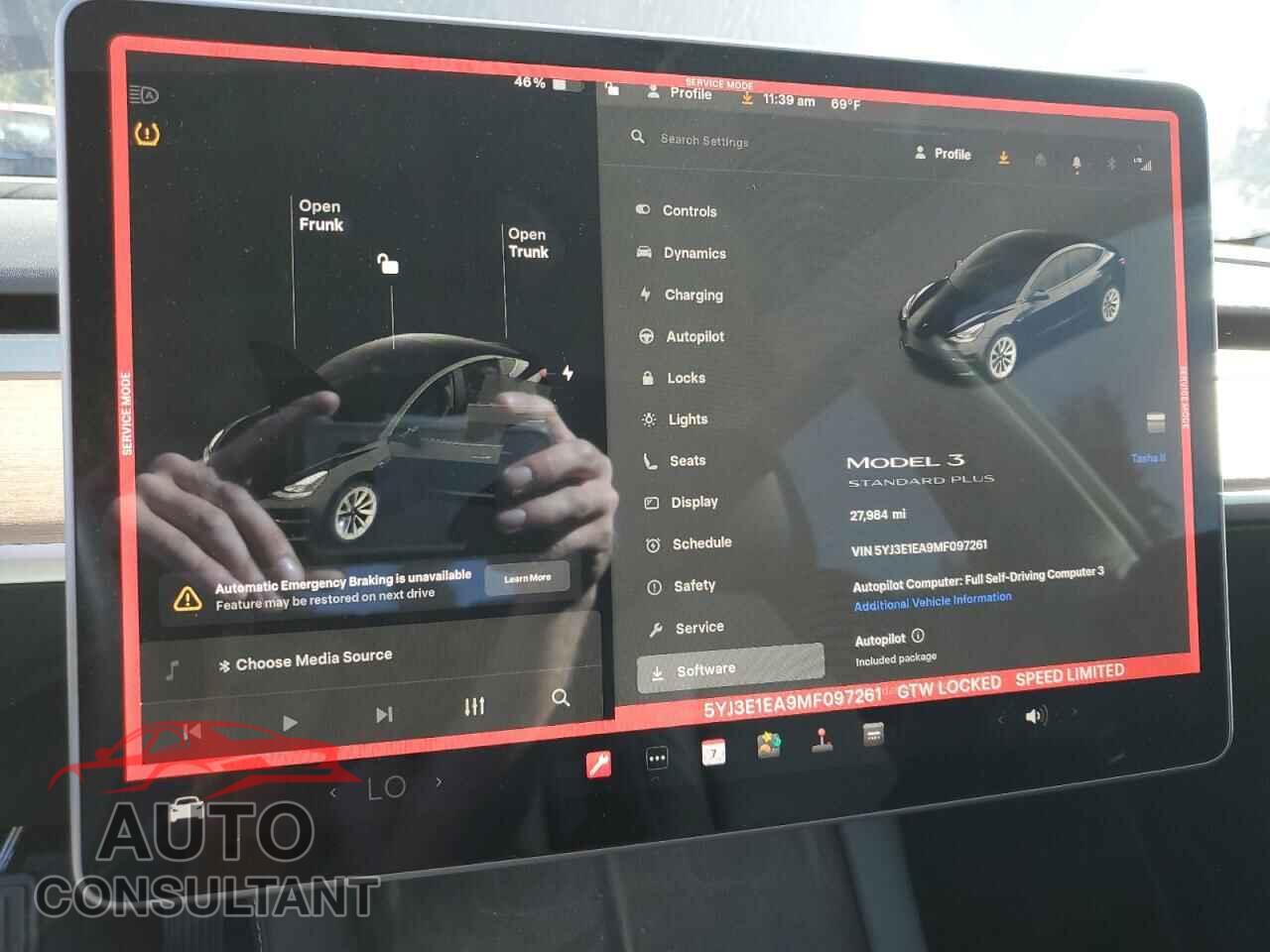 TESLA MODEL 3 2021 - 5YJ3E1EA9MF097261