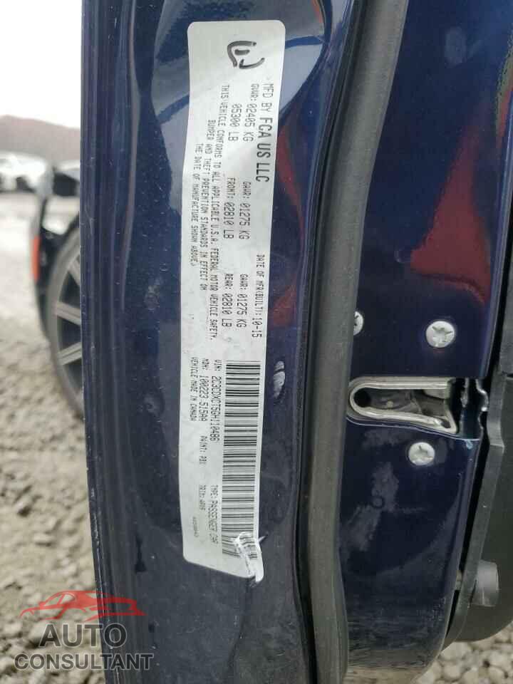 DODGE CHARGER 2016 - 2C3CDXCT5GH110486