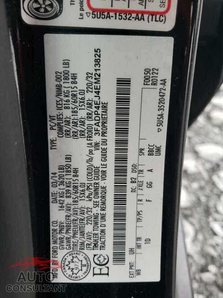 FORD FIESTA 2014 - 3FADP4EJ4EM213825