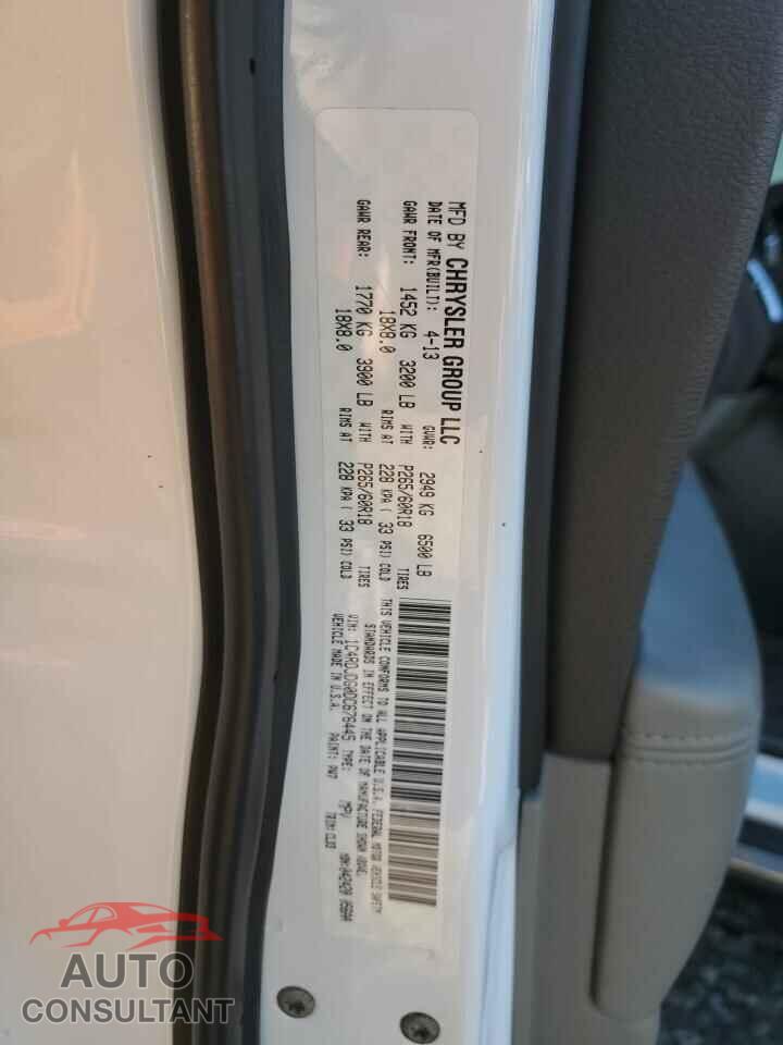 DODGE DURANGO 2013 - 1C4RDJDG0DC676445