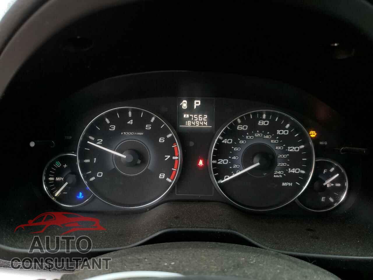 SUBARU OUTBACK 2012 - 4S4BRBGC9C3228667