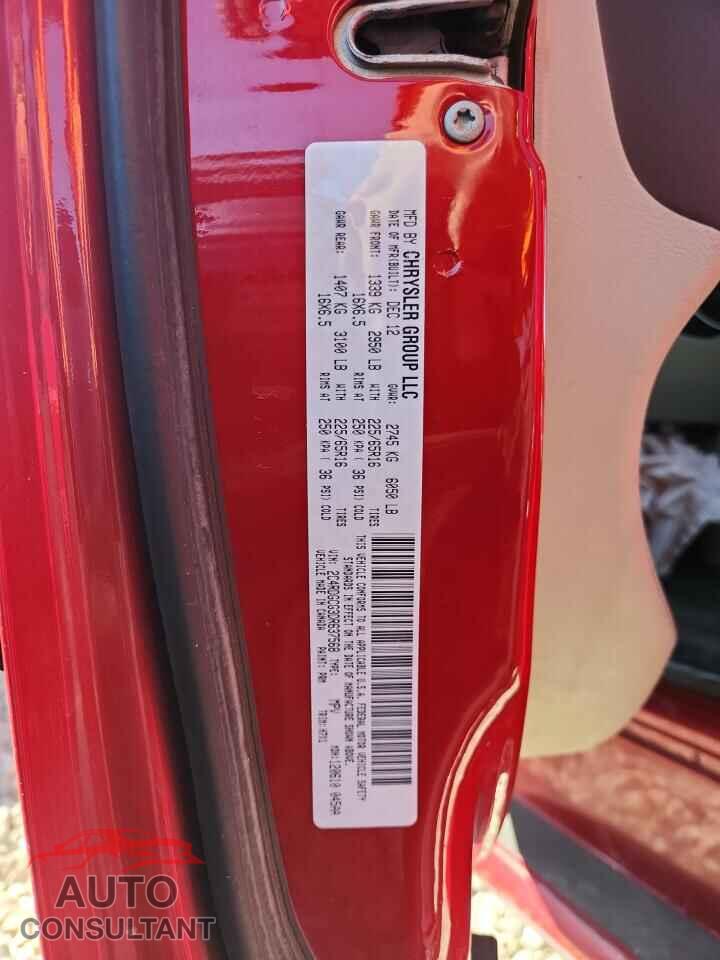 DODGE CARAVAN 2013 - 2C4RDGCG3DR637568