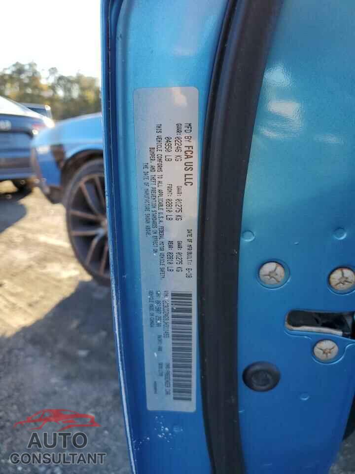 DODGE CHALLENGER 2018 - 2C3CDZAG9JH311493