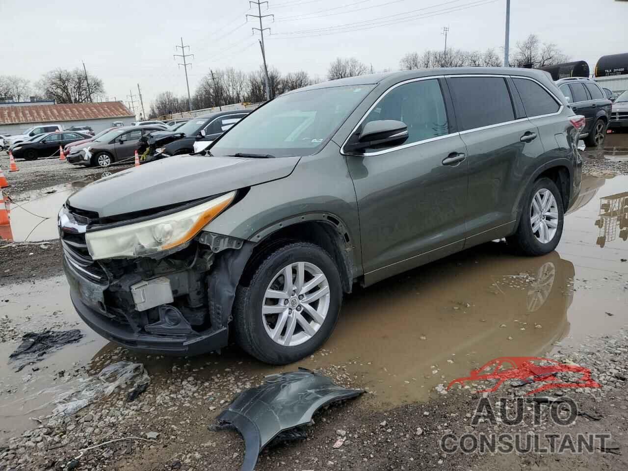 TOYOTA HIGHLANDER 2014 - 5TDZARFH0ES004916