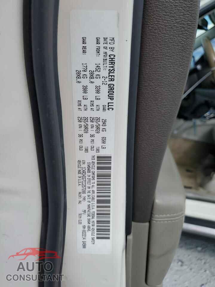 DODGE DURANGO 2012 - 1C4RDHDG7CC257208