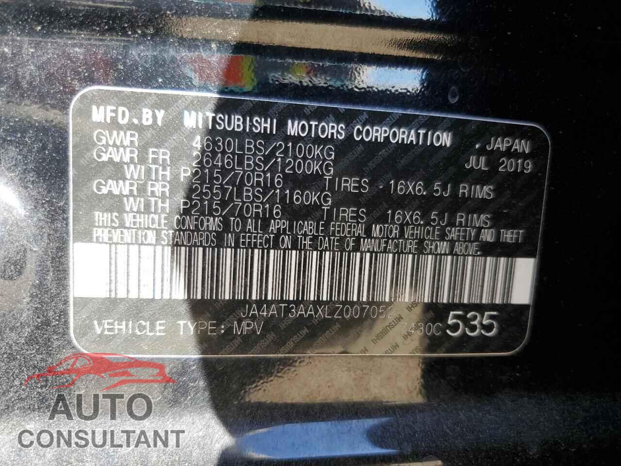 MITSUBISHI ECLIPSE 2020 - JA4AT3AAXLZ007052