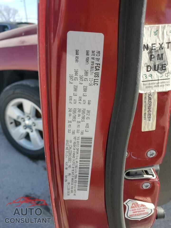 JEEP COMPASS 2017 - 1C4NJCEB0HD182611