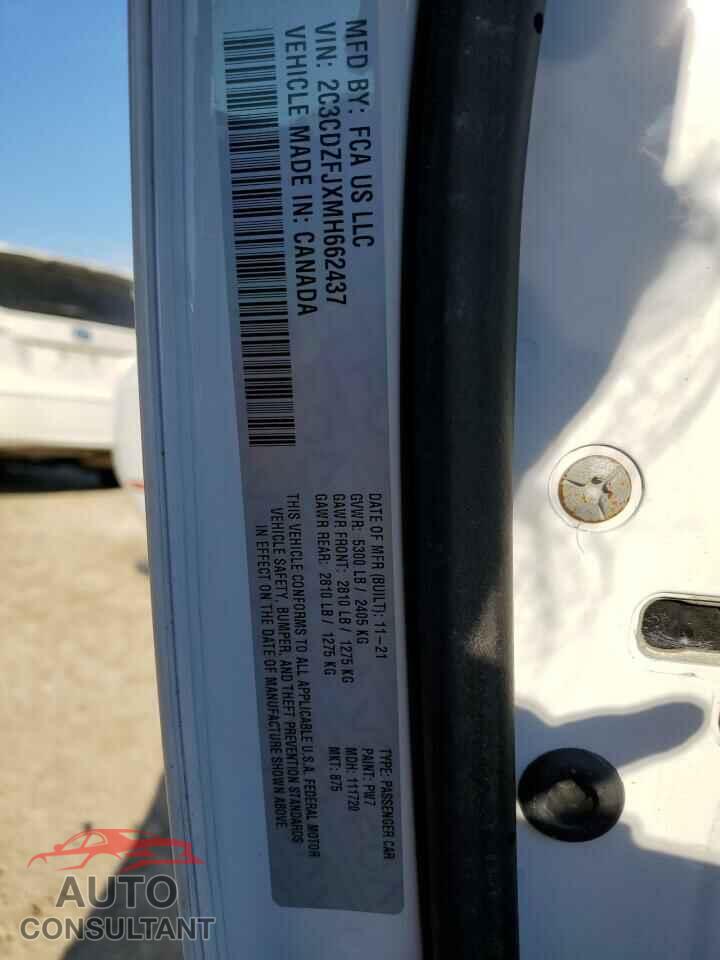 DODGE CHALLENGER 2021 - 2C3CDZFJXMH662437