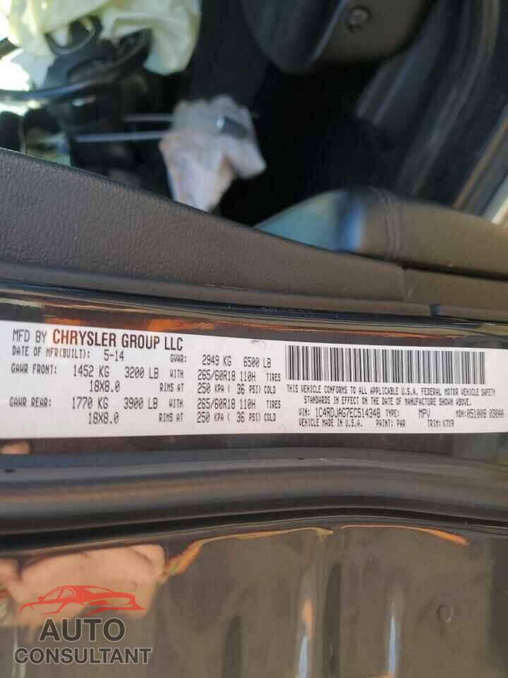 DODGE DURANGO 2014 - 1C4RDJAG7EC514348