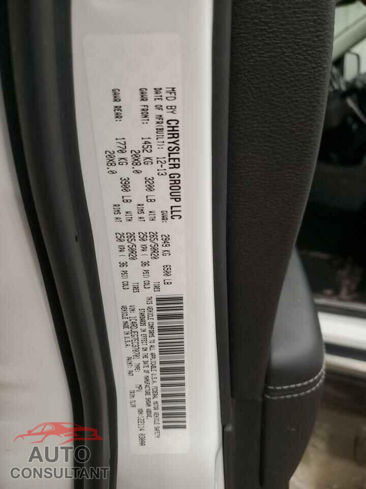 DODGE DURANGO 2014 - 1C4RDJEG7EC370701