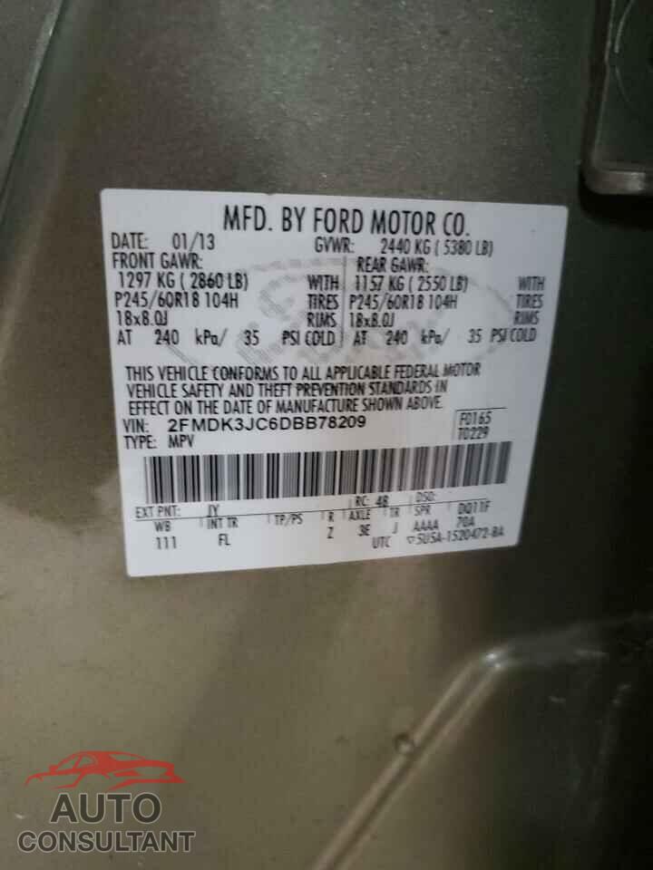 FORD EDGE 2013 - 2FMDK3JC6DBB78209