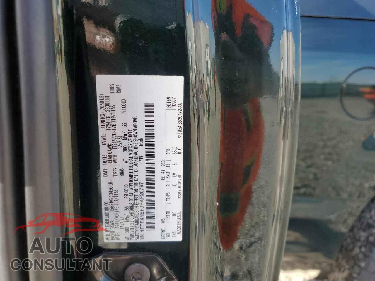 FORD F-150 2015 - 1FTFX1EF9FKF20767