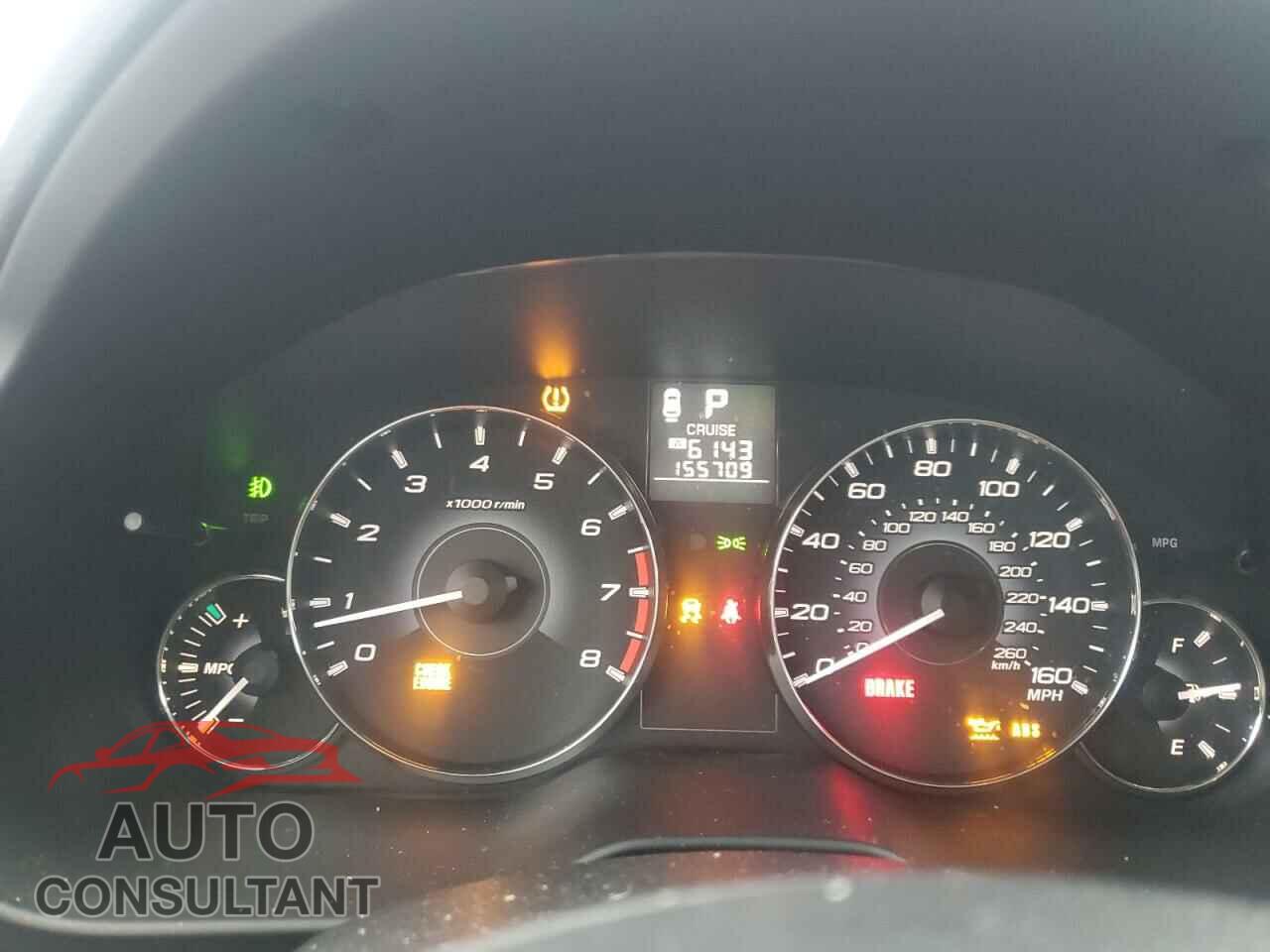SUBARU OUTBACK 2012 - 4S4BRDLC2C2242613