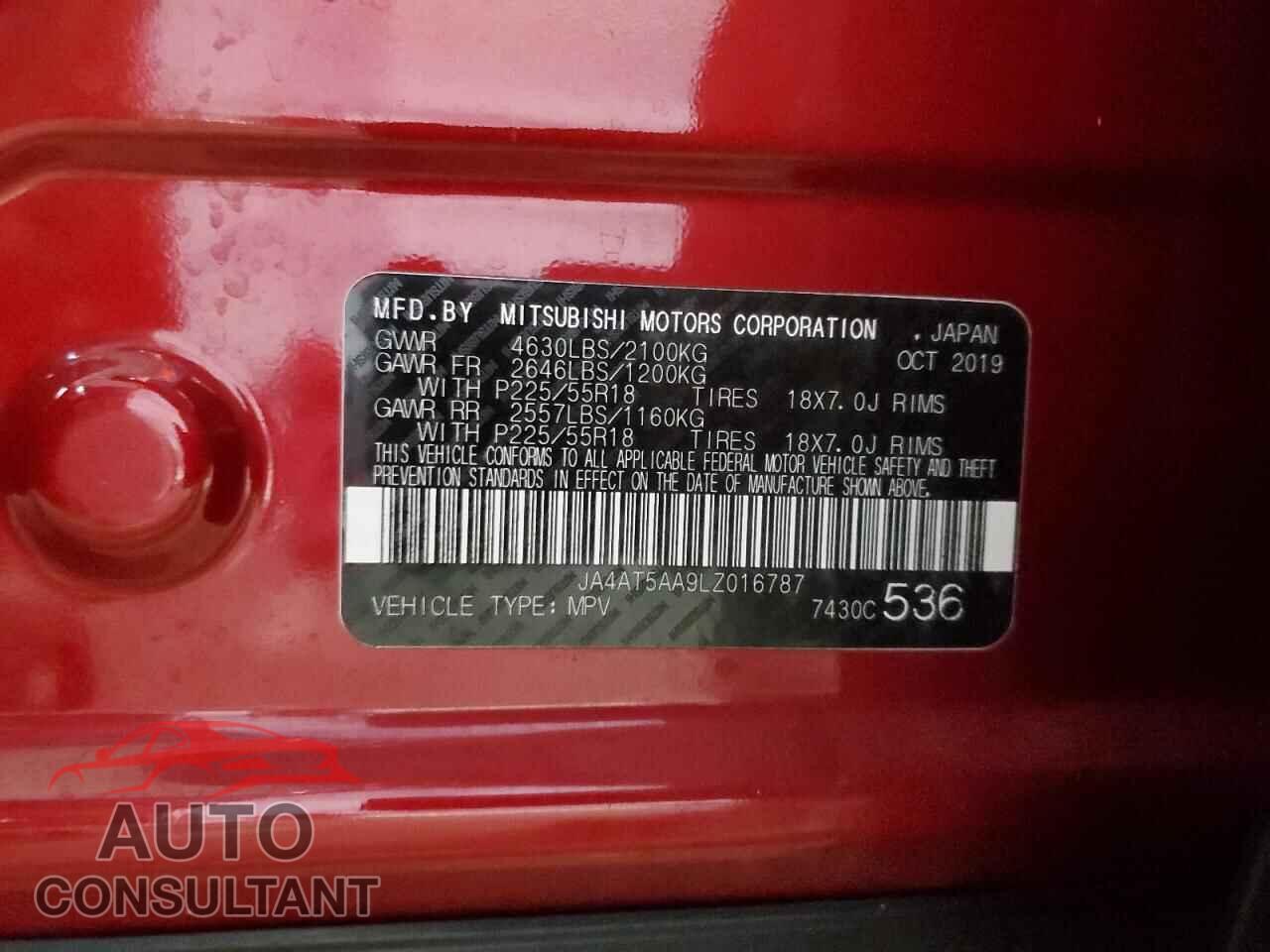 MITSUBISHI ECLIPSE 2020 - JA4AT5AA9LZ016787