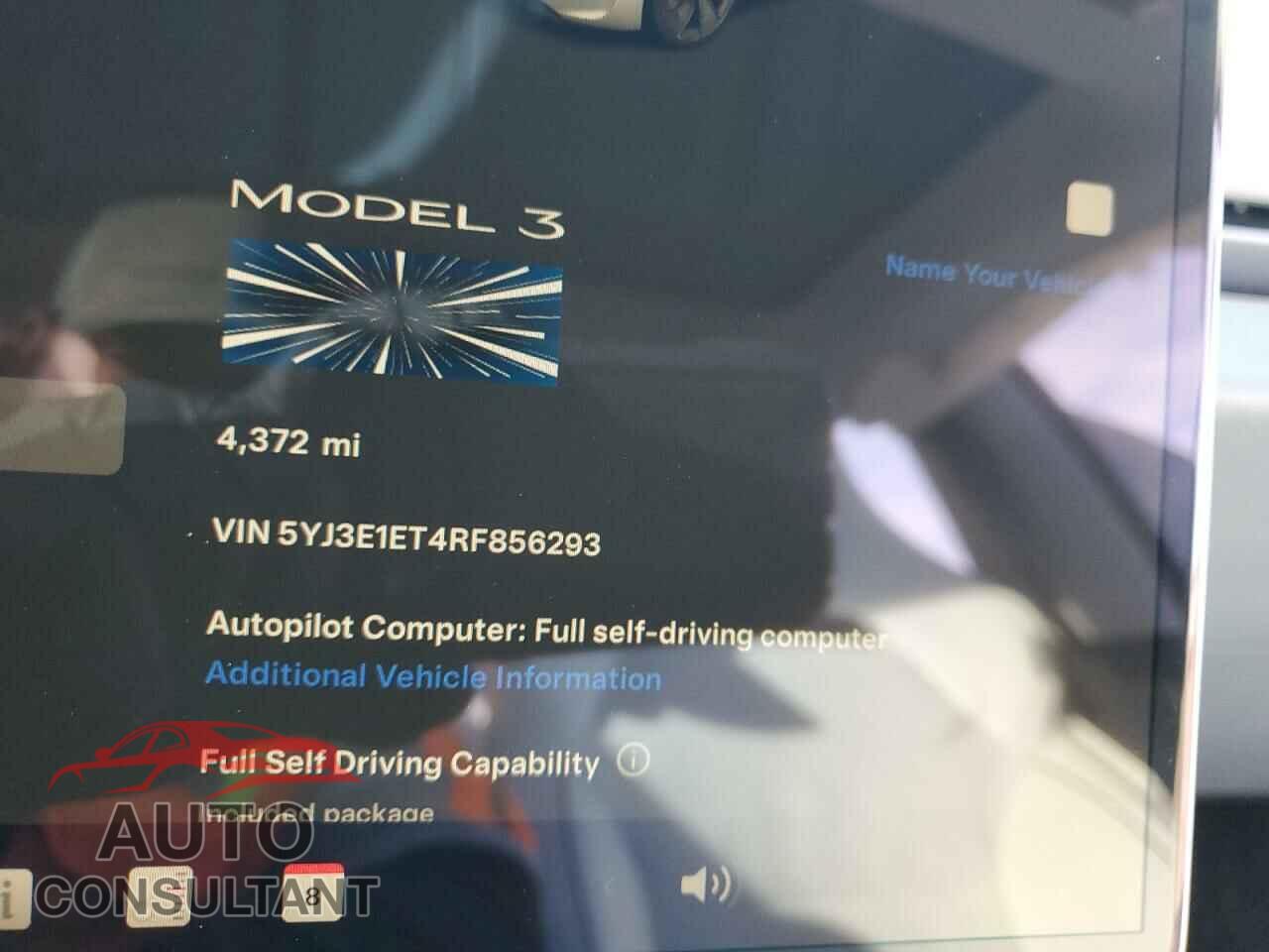 TESLA MODEL 3 2024 - 5YJ3E1ET4RF856293