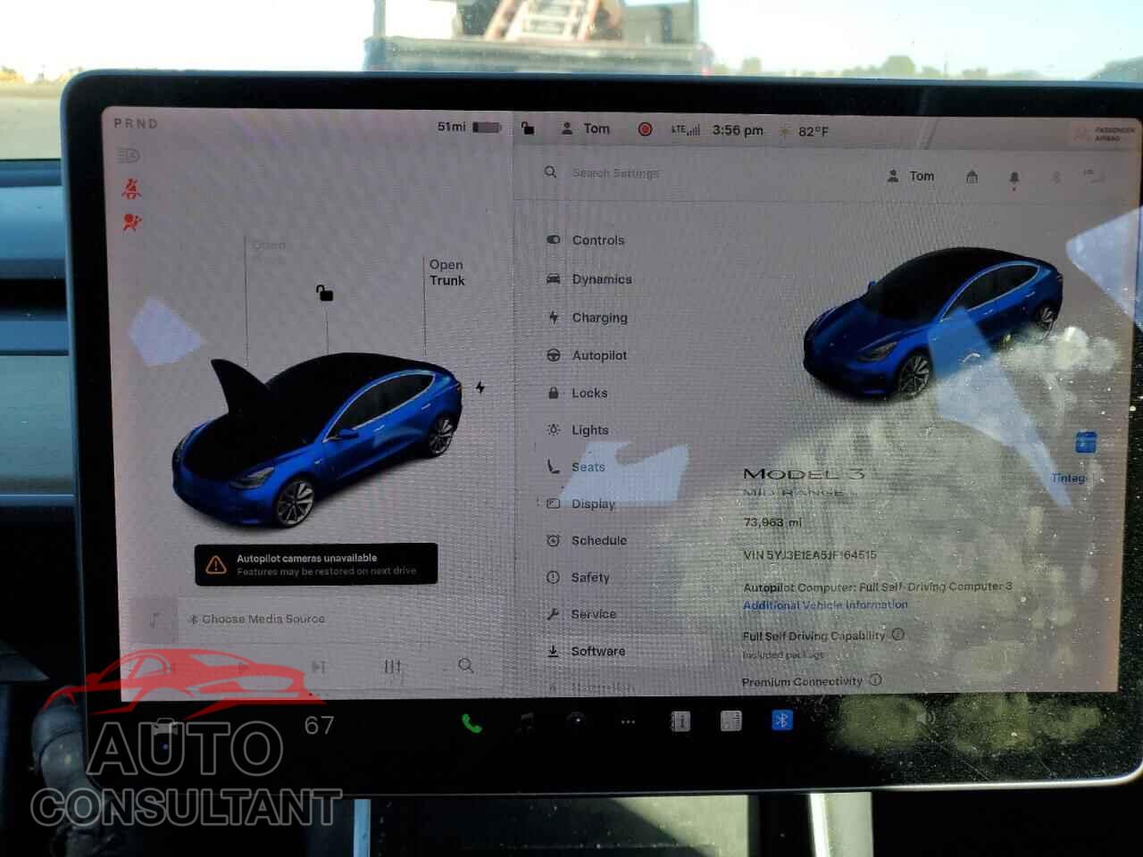 TESLA MODEL 3 2018 - 5YJ3E1EA5JF164515