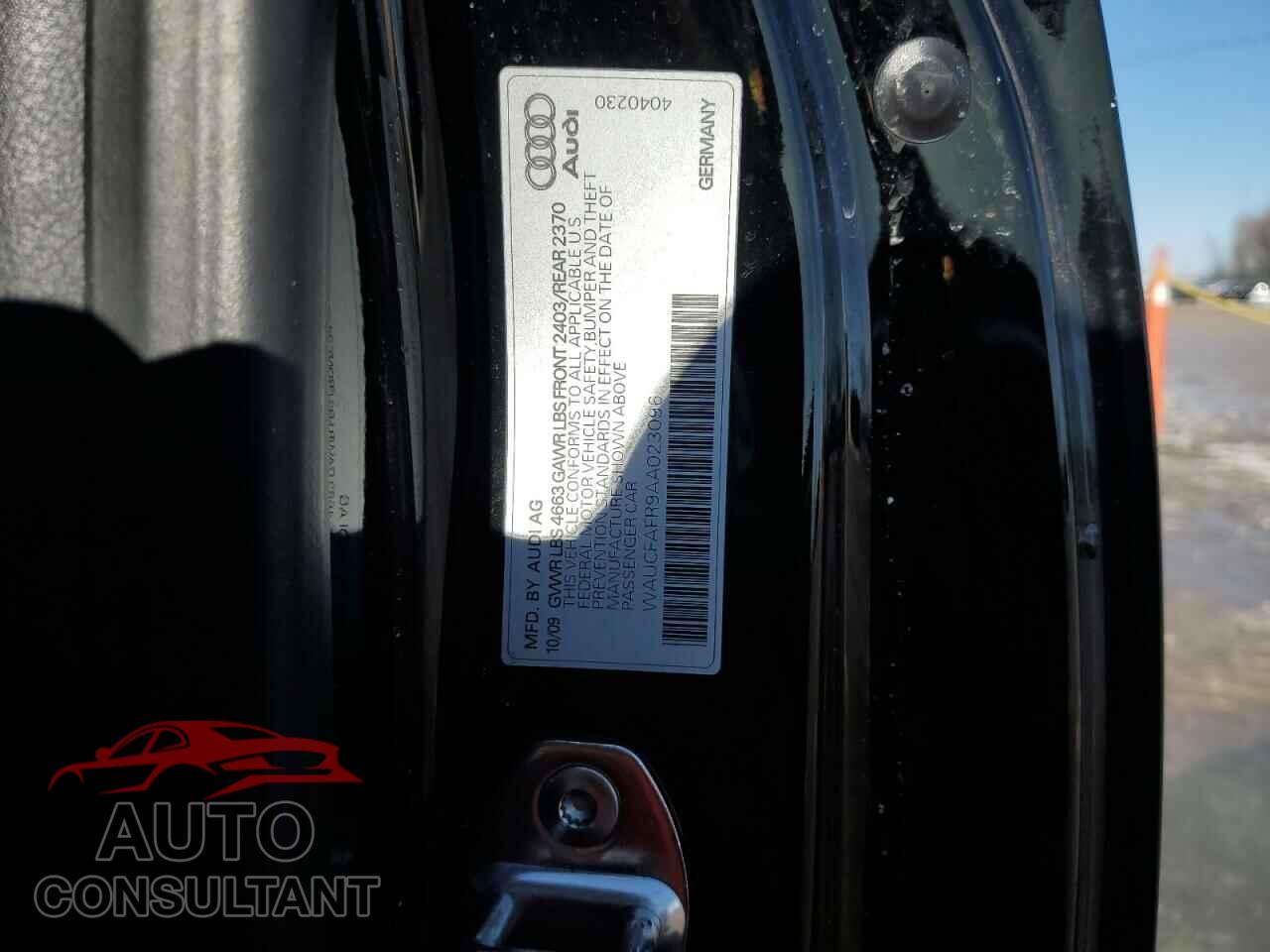 AUDI A5 2010 - WAUCFAFR9AA023096