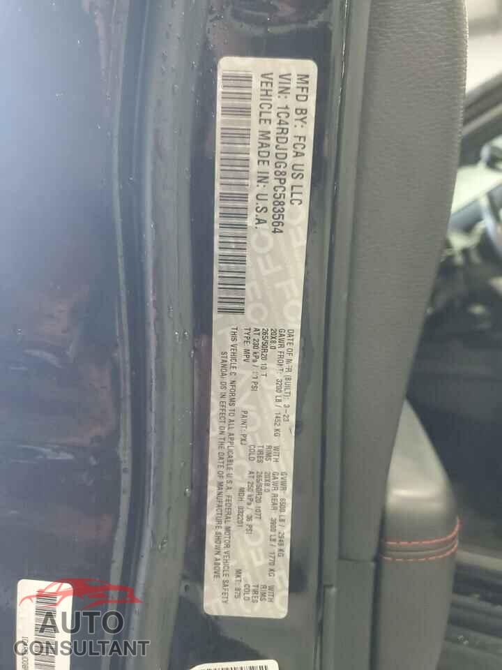 DODGE DURANGO 2023 - 1C4RDJDG8PC583564