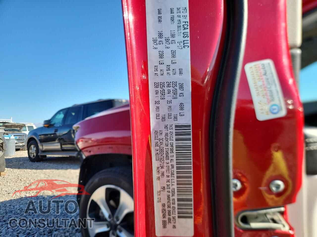 JEEP COMPASS 2017 - 3C4NJDBB2HT657194