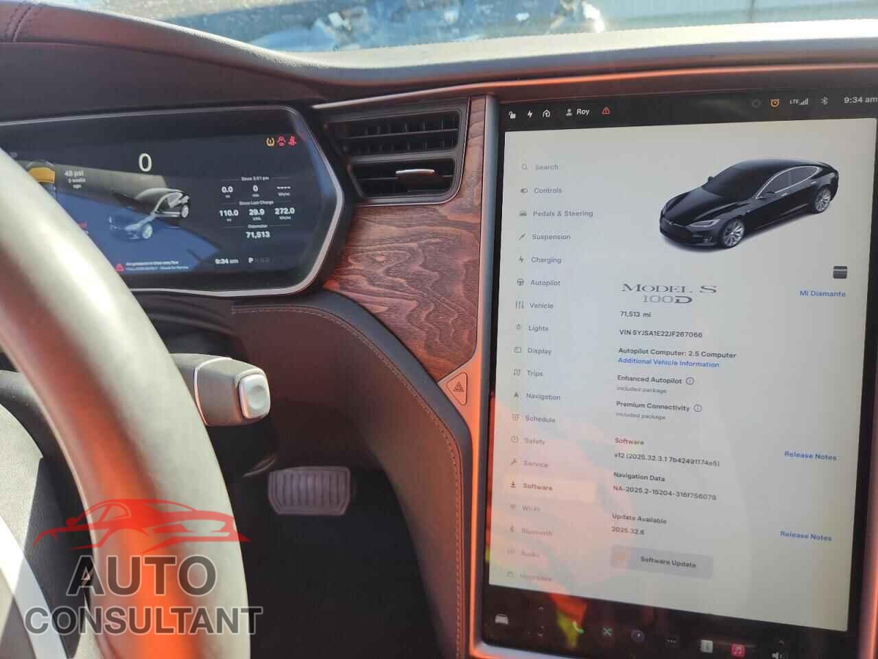 TESLA MODEL S 2018 - 5YJSA1E22JF267066