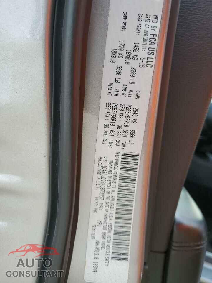 DODGE DURANGO 2015 - 1C4RDJDG0FC873957