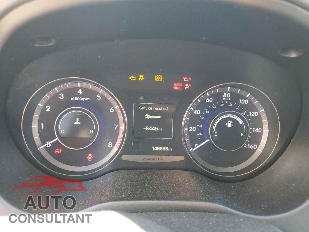HYUNDAI AZERA 2015 - KMHFG4JG2FA450191