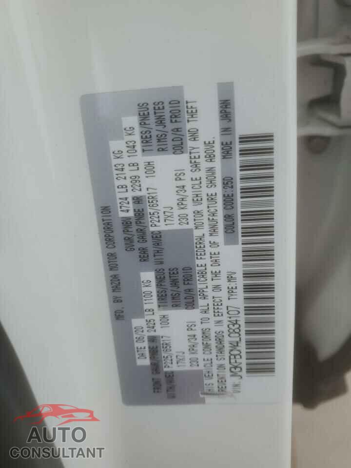 MAZDA CX-5 2020 - JM3KFBCM4L0834107