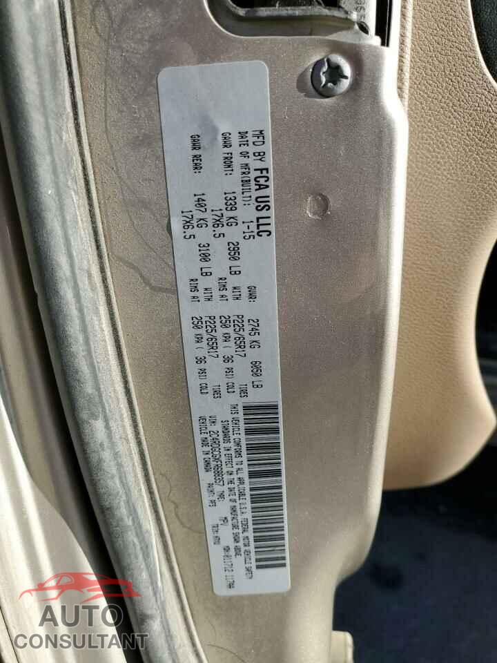DODGE CARAVAN 2015 - 2C4RDGCGXFR688357