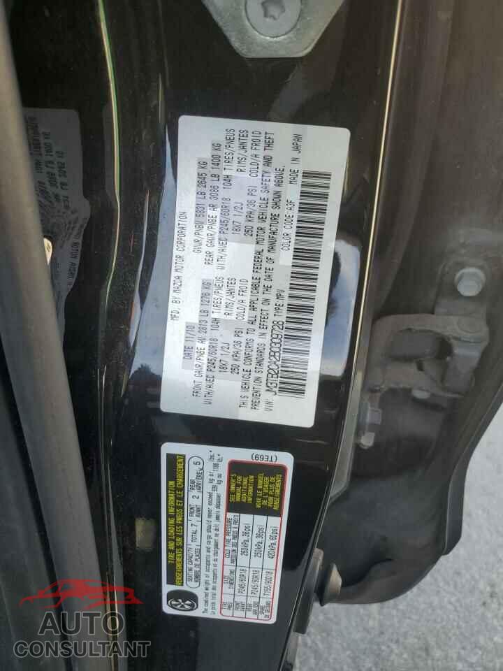 MAZDA CX-9 2011 - JM3TB2CA2B0309728