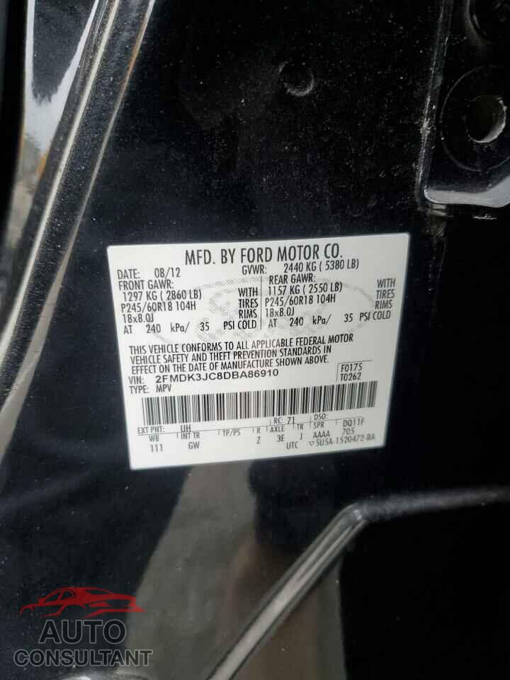 FORD EDGE 2013 - 2FMDK3JC8DBA86910