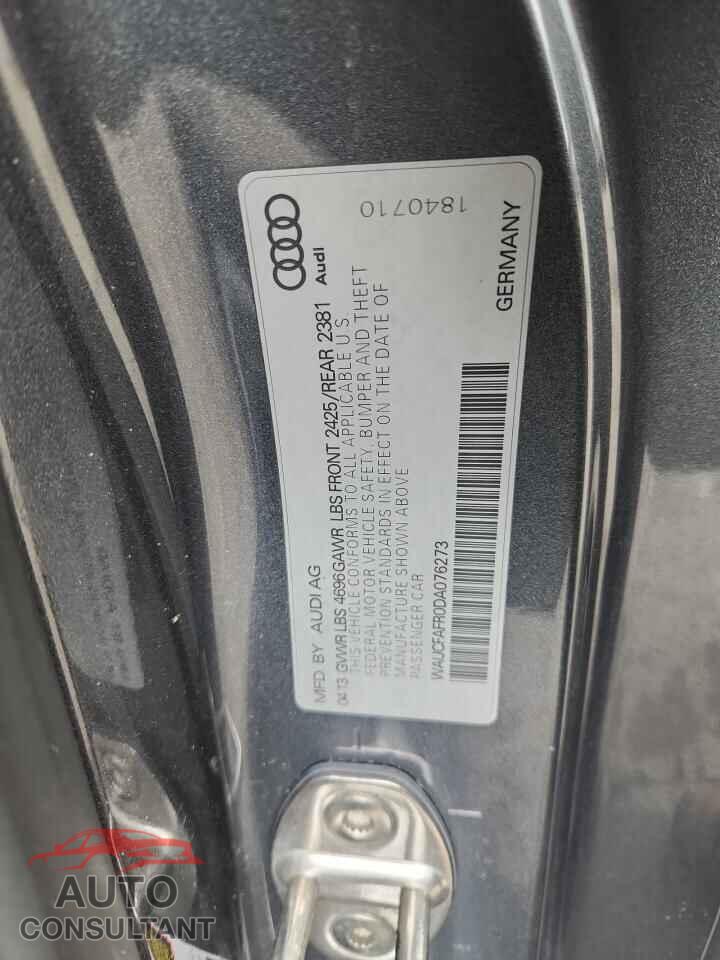 AUDI A5 2013 - WAUCFAFR0DA076273