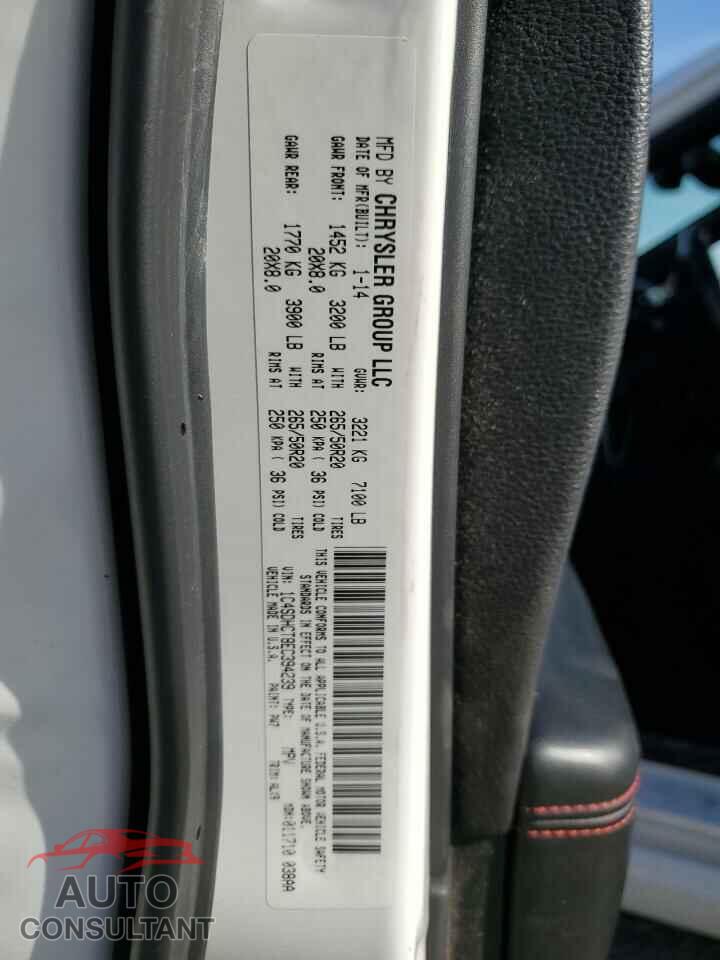 DODGE DURANGO 2014 - 1C4SDHCT8EC394239