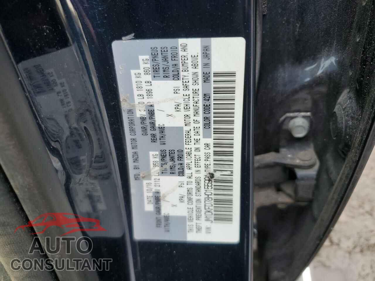 MAZDA CX-3 2017 - JM1DKFD78H0155901
