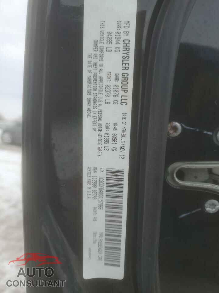 DODGE DART 2013 - 1C3CDFBA8DD157966